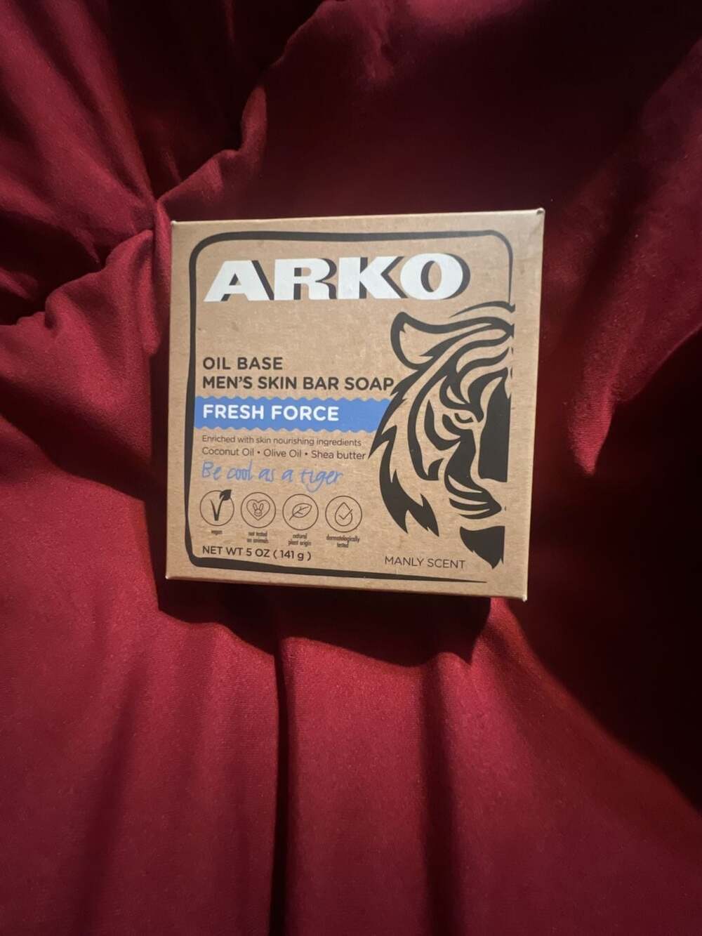 Arko Oil Base Men's Skin Bar Soap - Fresh Force